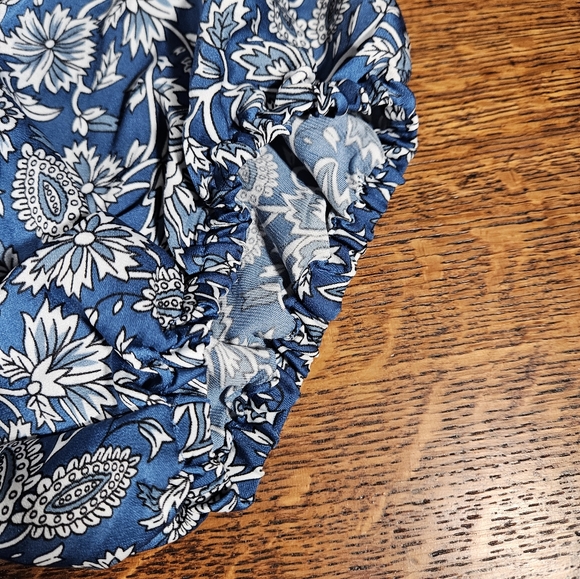 Joie Smocked Puff Sleeve Cropped Blouse Tassel Top NWT Small - Picture 9 of 9